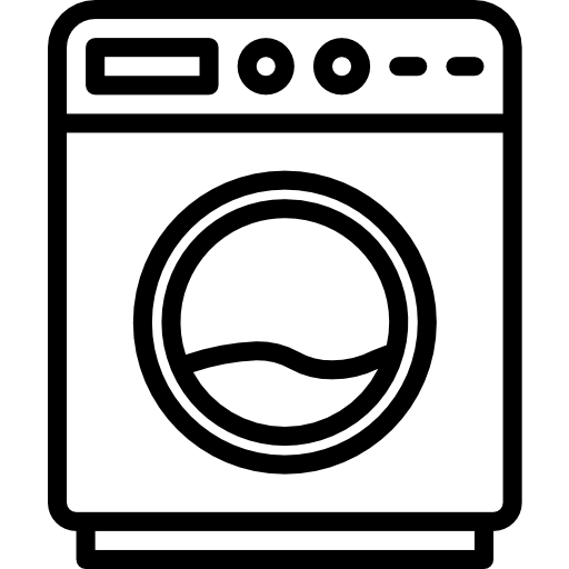 Depicts a laundry appliance